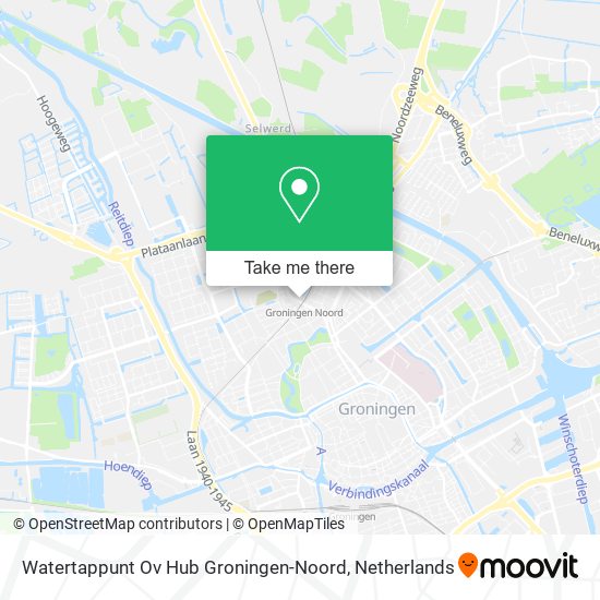 Watertappunt Ov Hub Groningen-Noord Karte