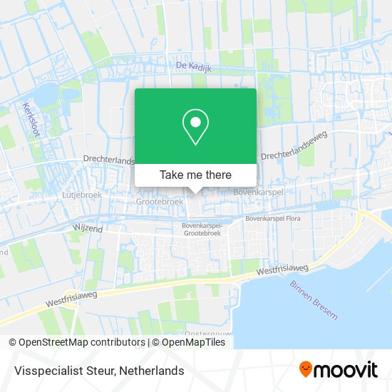 Visspecialist Steur map