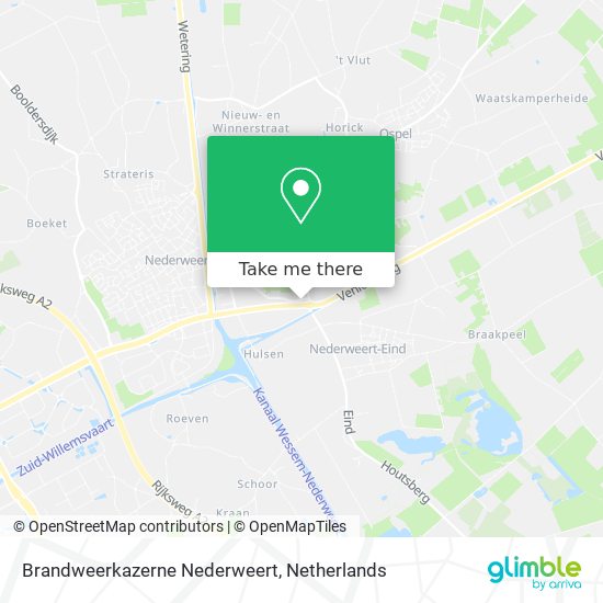 Brandweerkazerne Nederweert map