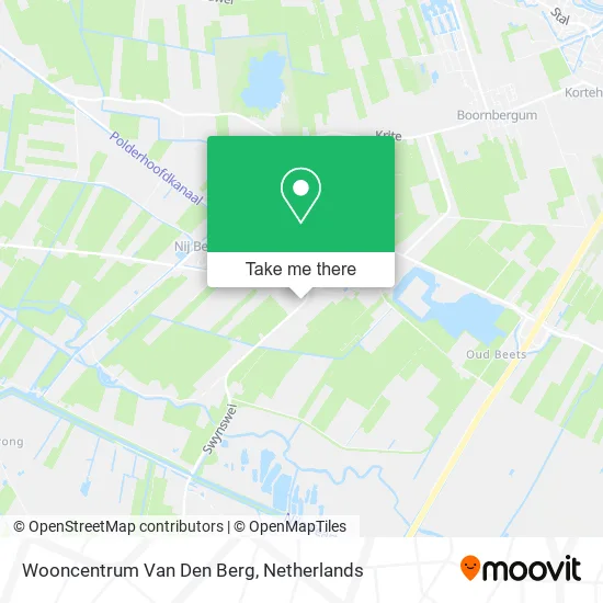Wooncentrum Van Den Berg map