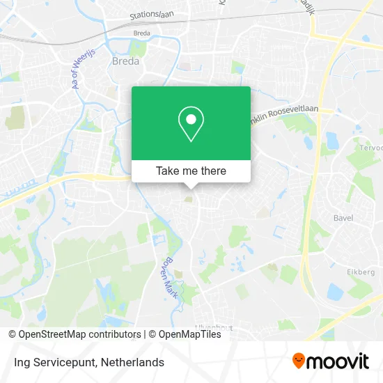 Ing Servicepunt map