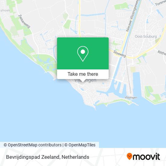 Bevrijdingspad Zeeland map