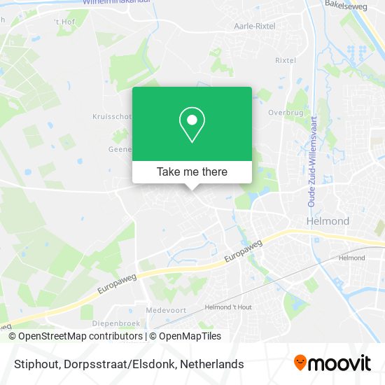 Stiphout, Dorpsstraat/Elsdonk map