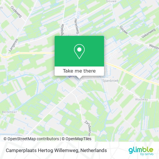 Camperplaats Hertog Willemweg Karte