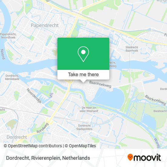 Dordrecht, Rivierenplein map