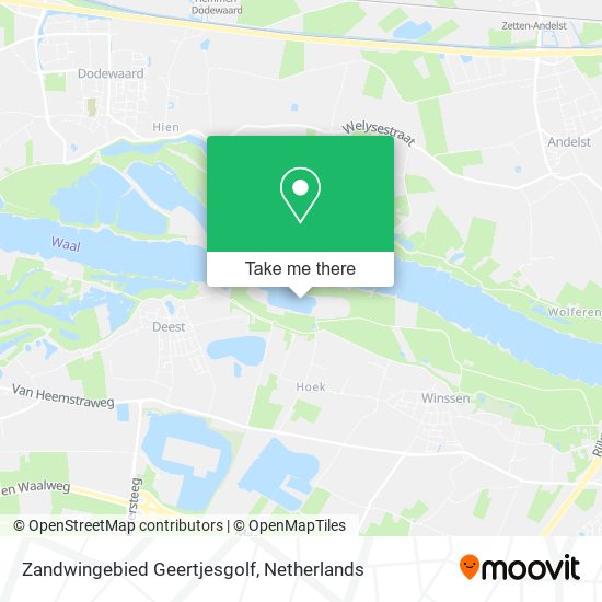 Zandwingebied Geertjesgolf map