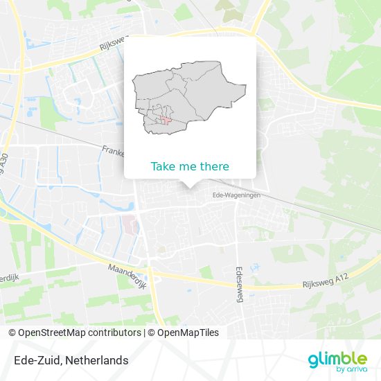 Ede-Zuid map