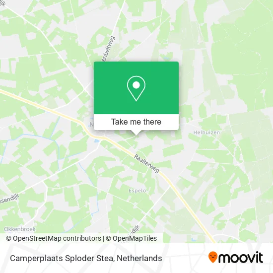 Camperplaats Sploder Stea map