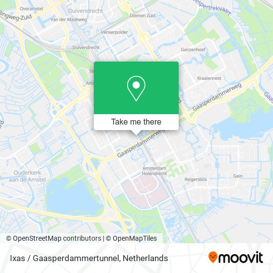 Ixas / Gaasperdammertunnel map