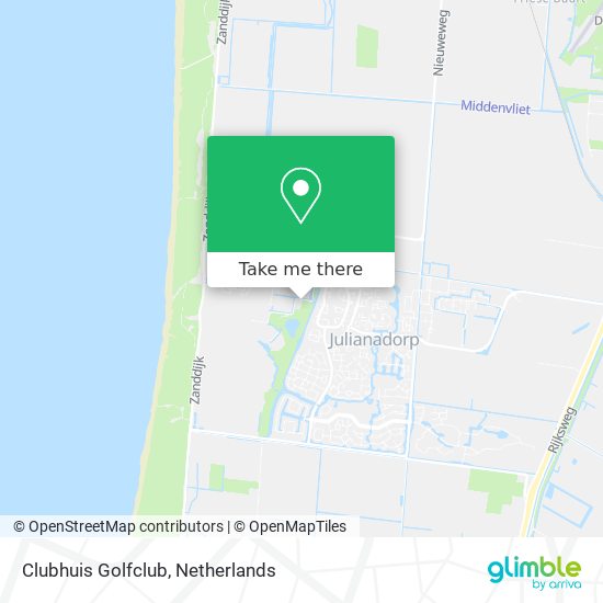 Clubhuis Golfclub map