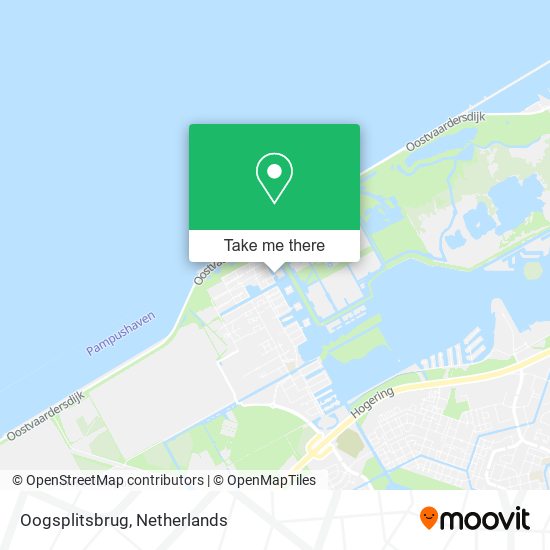 Oogsplitsbrug map