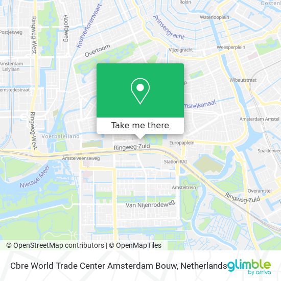 Cbre World Trade Center Amsterdam Bouw map