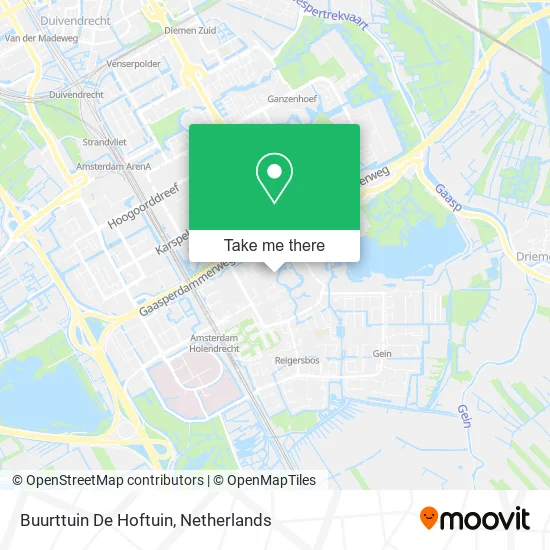 Buurttuin De Hoftuin map