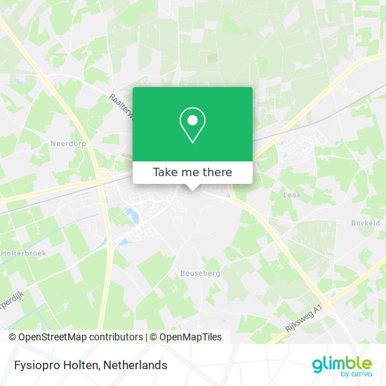 Fysiopro Holten map