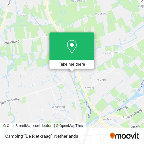 Camping “De Rietkraag” map