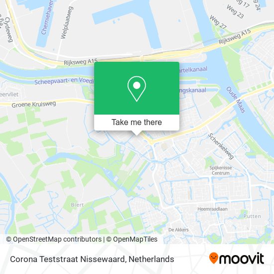 Corona Teststraat Nissewaard map