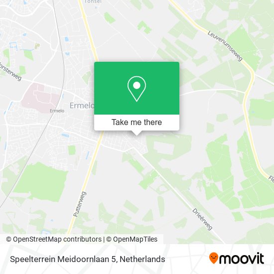 Speelterrein Meidoornlaan 5 Karte