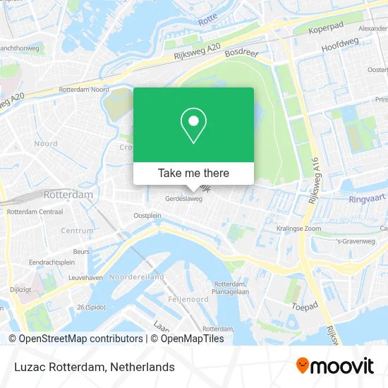 Luzac Rotterdam map
