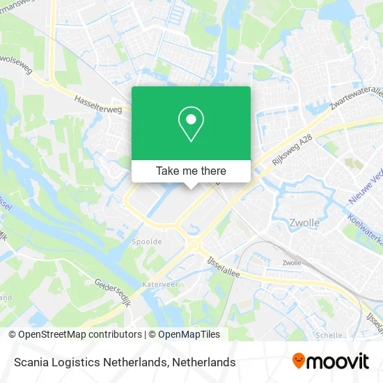 Scania Logistics Netherlands map