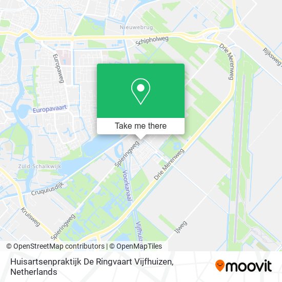 Huisartsenpraktijk De Ringvaart Vijfhuizen map