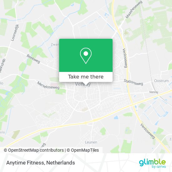 Anytime Fitness map