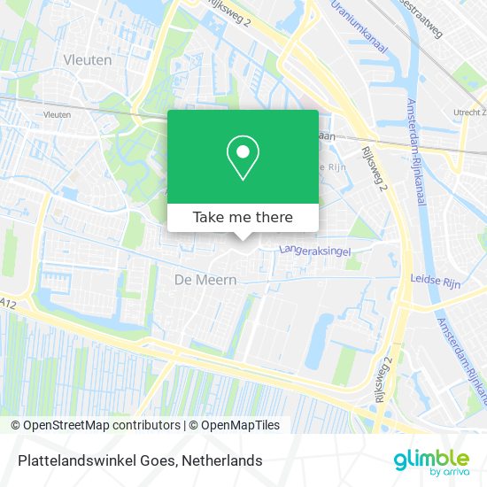 Plattelandswinkel Goes map