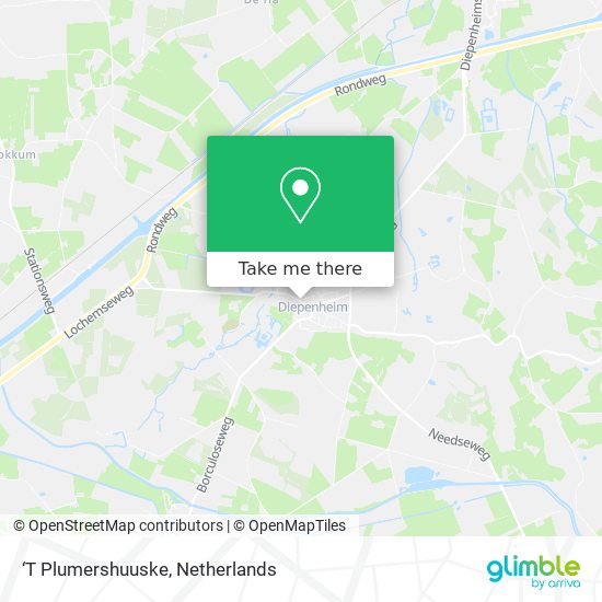 ‘T Plumershuuske map