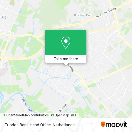 Triodos Bank Head Office map