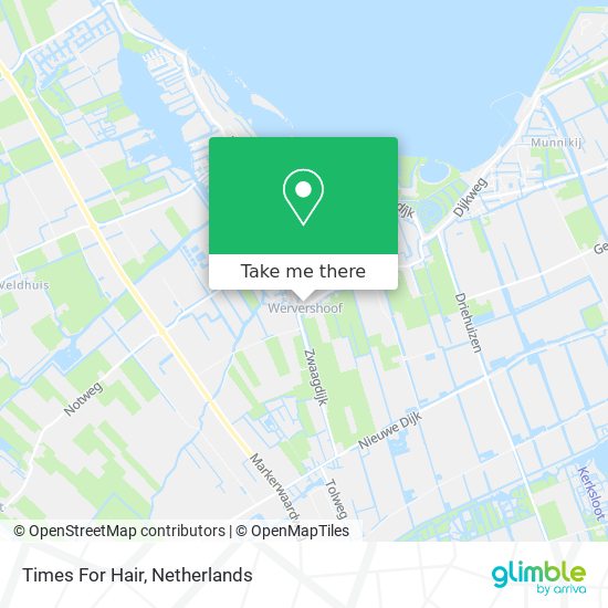 Times For Hair map