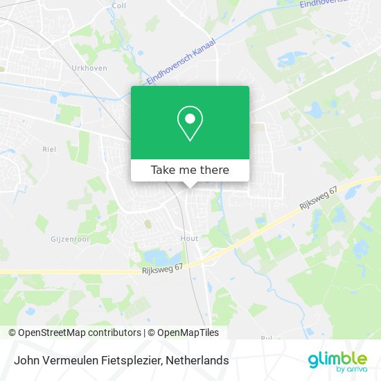 John Vermeulen Fietsplezier Karte