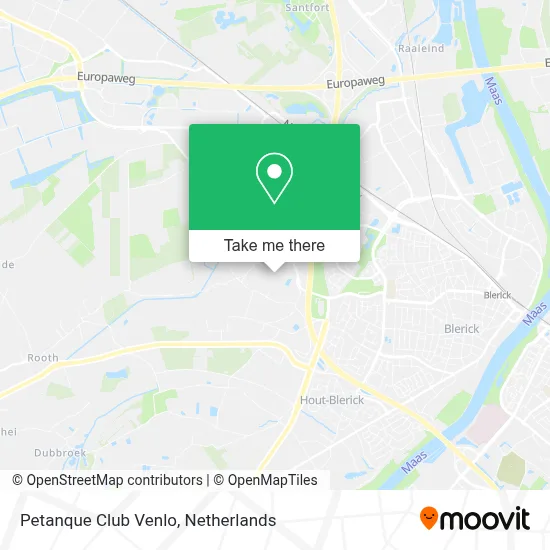 Petanque Club Venlo map