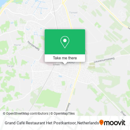 Grand Café Restaurant Het Postkantoor map