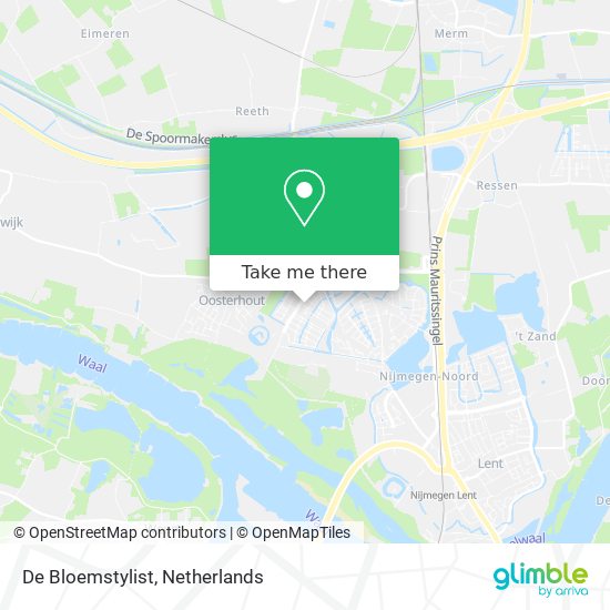 De Bloemstylist map