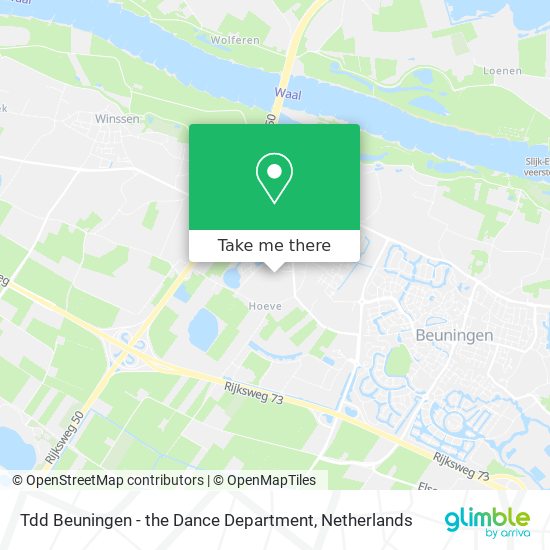 Tdd Beuningen - the Dance Department map
