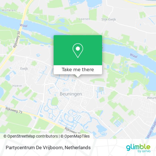 Partycentrum De Vrijboom Karte