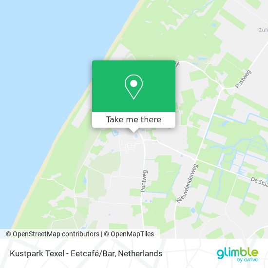 Kustpark Texel - Eetcafé/Bar Karte