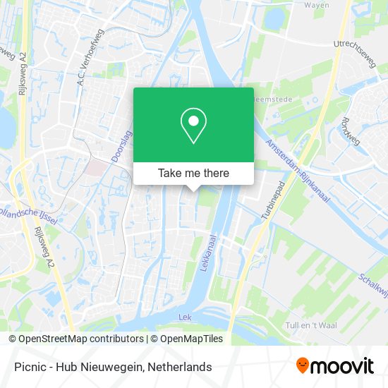 Picnic - Hub Nieuwegein map
