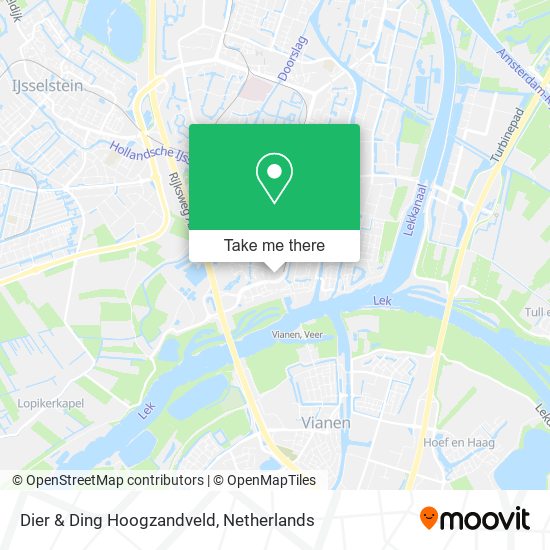 Dier & Ding Hoogzandveld map