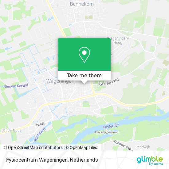 Fysiocentrum Wageningen Karte