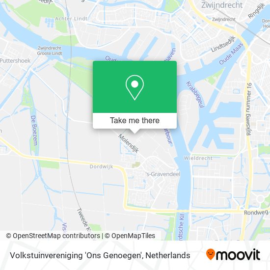 Volkstuinvereniging 'Ons Genoegen' map