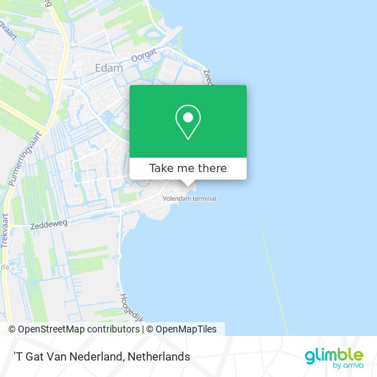 'T Gat Van Nederland map
