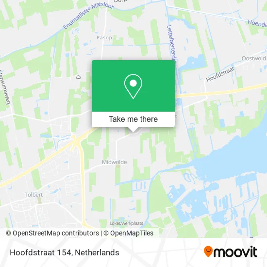 Hoofdstraat 154 Karte