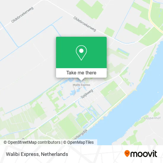Walibi Express map