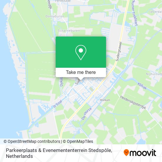 Parkeerplaats & Evenemententerrein Stedspôle Karte