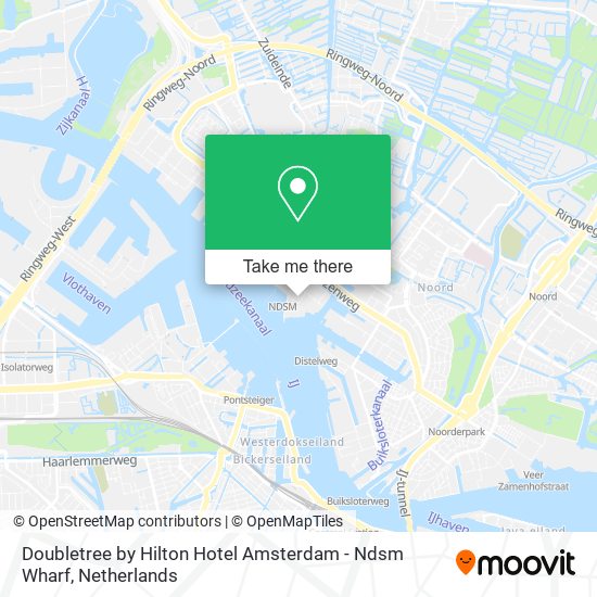 Doubletree by Hilton Hotel Amsterdam - Ndsm Wharf map