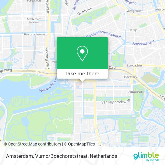 Amsterdam, Vumc / Boechorststraat map