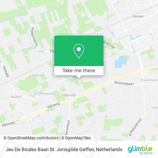 Jeu De Boules Baan St. Jorisgilde Geffen map