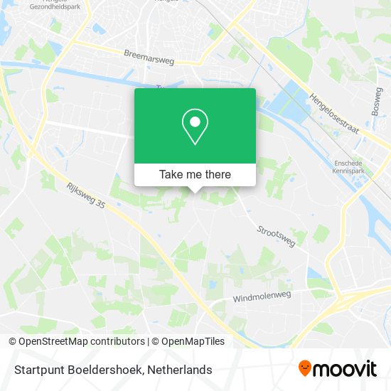 Startpunt Boeldershoek map
