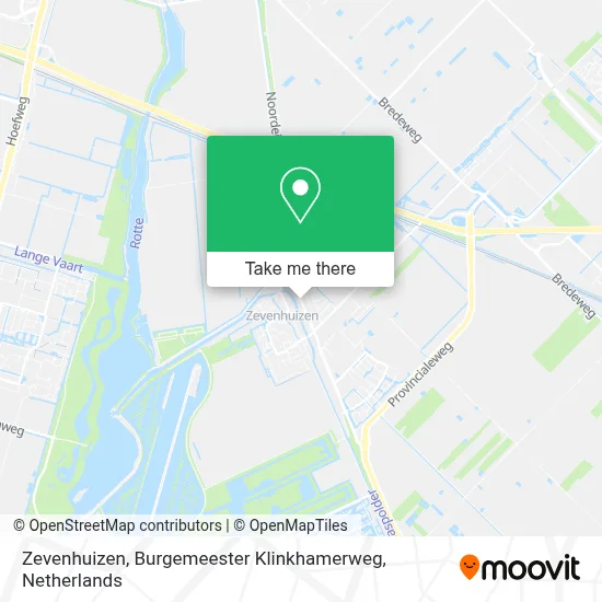 Zevenhuizen, Burgemeester Klinkhamerweg map