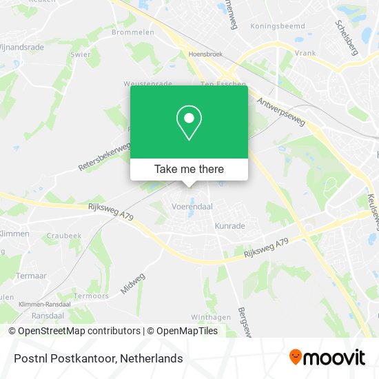 Postnl Postkantoor map